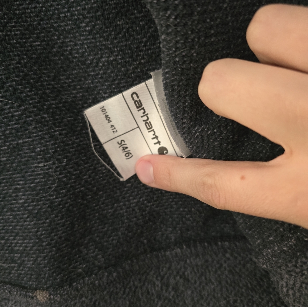 Carhartt Charcoal/ Navy Kentwood Full-Zip Jacket Fleece - Picture 4 of 5